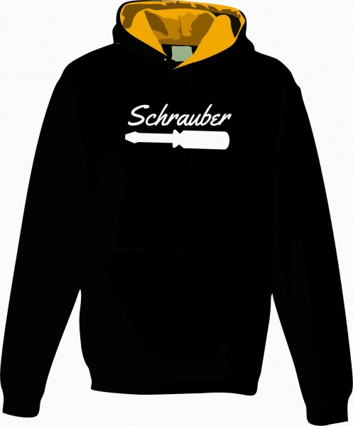 Hoodie Kaputzenpulli VIELE GRÖSSEN VIELE FARBEN * SCHRAUBER BEDRUCKT
